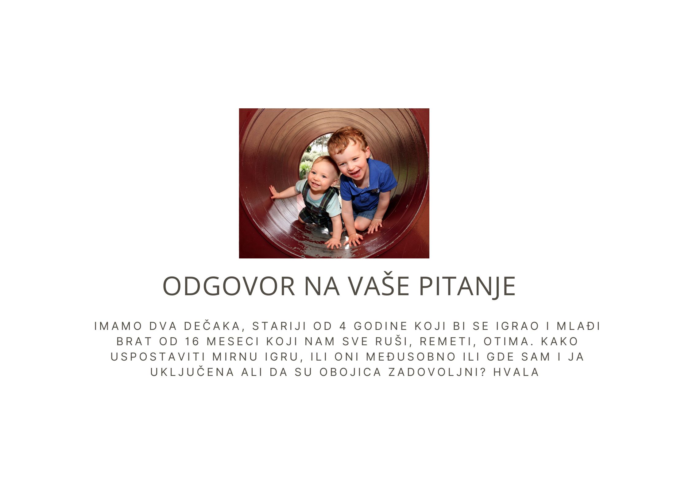 Igra i mala razlika u godinama između dece